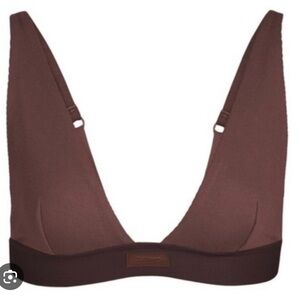 SKIMS Cotton Plunge Bralette
